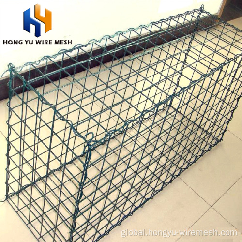 Boundary Wall Welded Gabion Mesh stone galvanized welded gabion basket boundary wall Manufactory